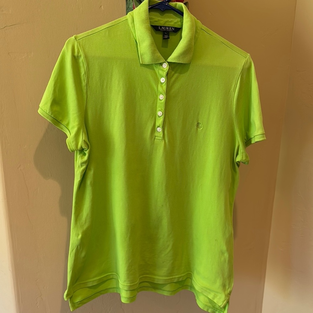 Ralph Lauren Bright Green Polo Woman’s Large